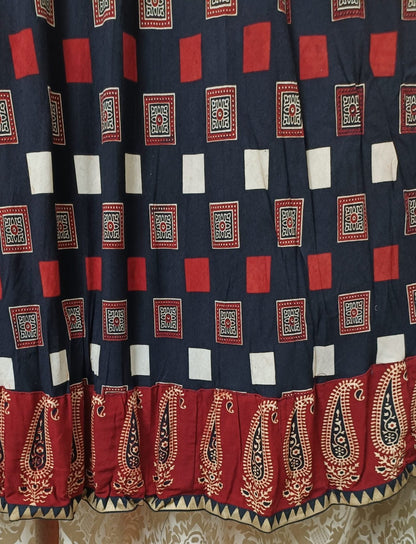 Black Ajrakh chaniya choli