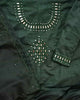 Buy Bottle Green Mirror Work Suit Set | Godhuli