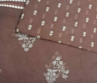 Buy Caramel Brown Embroidered Linen Saree | Godhuli