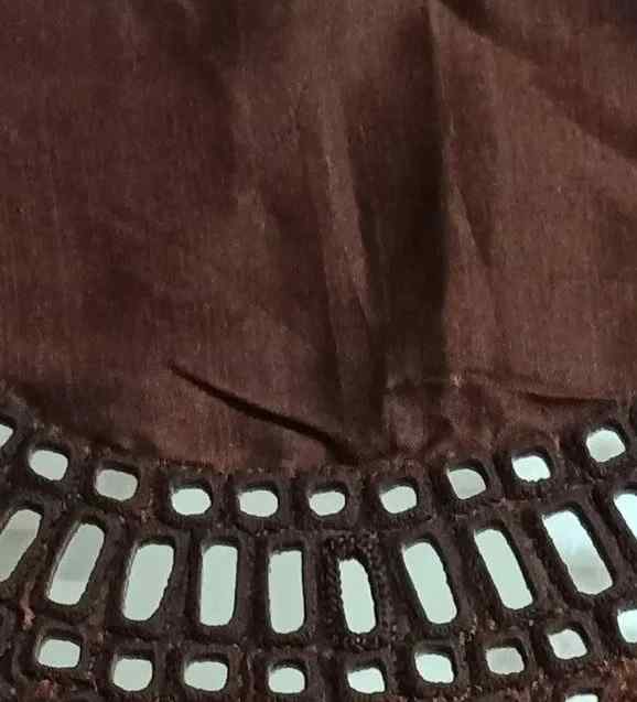 Coffee Brown Real Mirrorwork Blouse