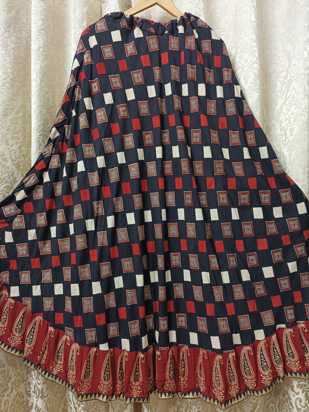Buy Black Rayon Skirt | Godhuli