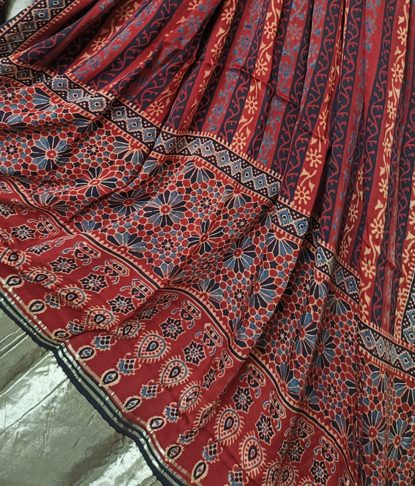 Black Ajrakh chaniya choli