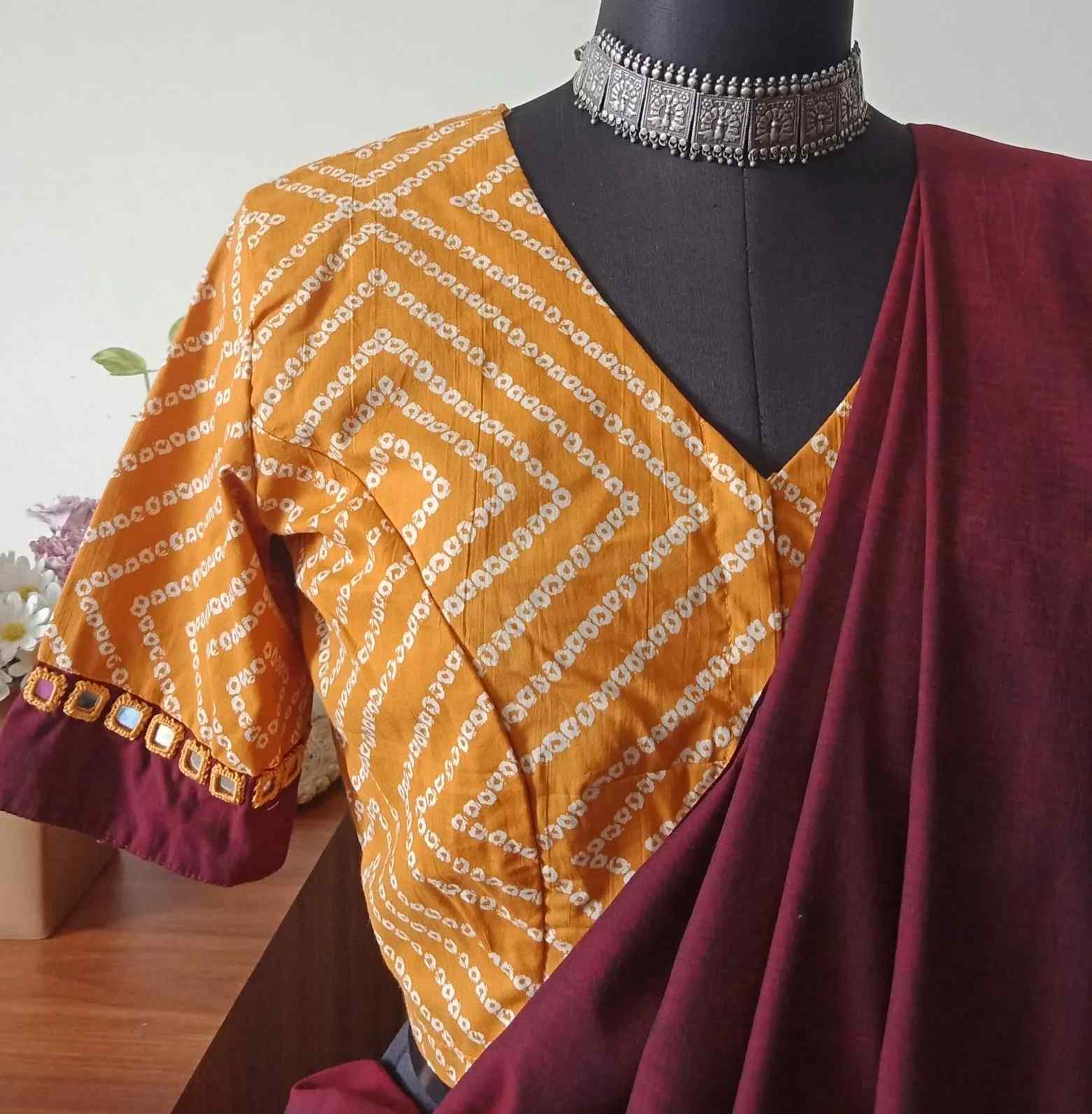 plain cotton saree blouse designs | BC014 | Forever best collections - AB &  Abi Fashions