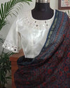 Buy Off White Gaji Silk Mirror work Blouse Combo | Perfect for B2B Orders
