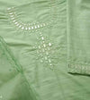 Buy Pista Green Mirror Work Suit Set | Godhuli