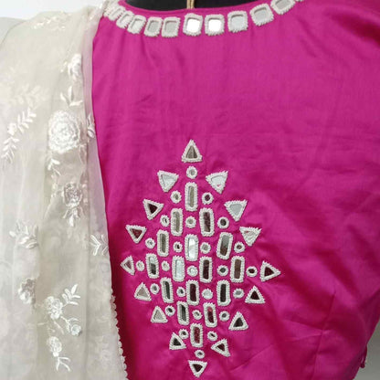  Rani Heavy Mirrorwork Blouse Combo